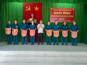 Đảng ủy quân sự huyện Chư Sê tổ chức Hội thi Bí Thư chi bộ quân sự xã, thị trấn giỏi năm 2023