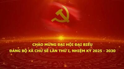 ​ Chào mừng Đại hội đại biểu Đảng bộ xã Chư Sê lần thứ I, nhiệm kỳ 2025 - 2030. Đại hội là sự kiện chính trị trọng đại, thể hiện tinh thần đoàn kết, trí tuệ của Đảng bộ và Nhân dân các dân tộc trên địa bàn xã.
