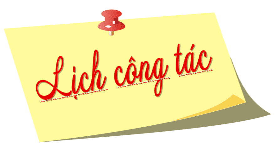 Lịch công tác tuần